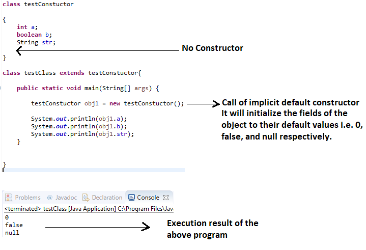 clough java constructor