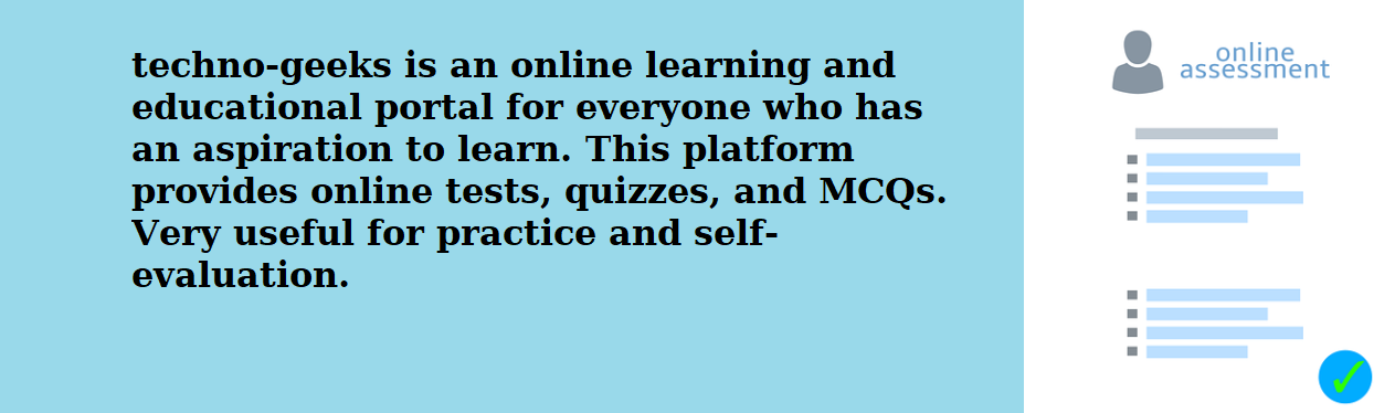 MCQ and online exam